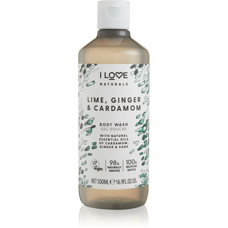 I Love Naturals Lime, Ginger & Cardamom sprchový gel 500 ml