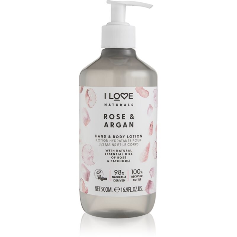 I Love Naturals Rose & Argan tělové mléko 500 ml