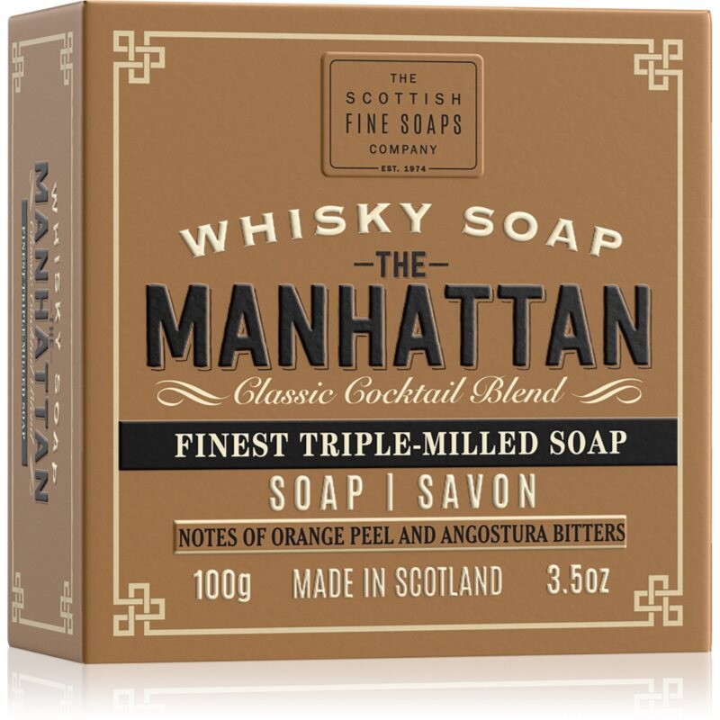 Scottish Fine Soaps Whisky Soap The Manhattan tuhé mýdlo 100 ml