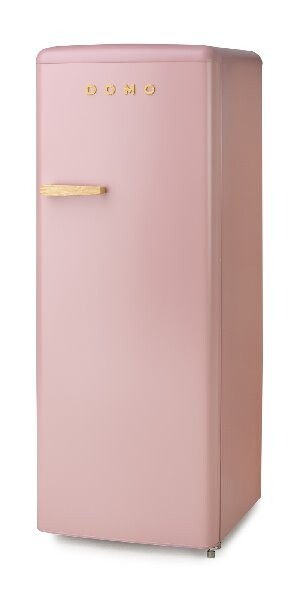 DOMO DO91708R Retro chladnička s mrazákem uvnitř - růžová