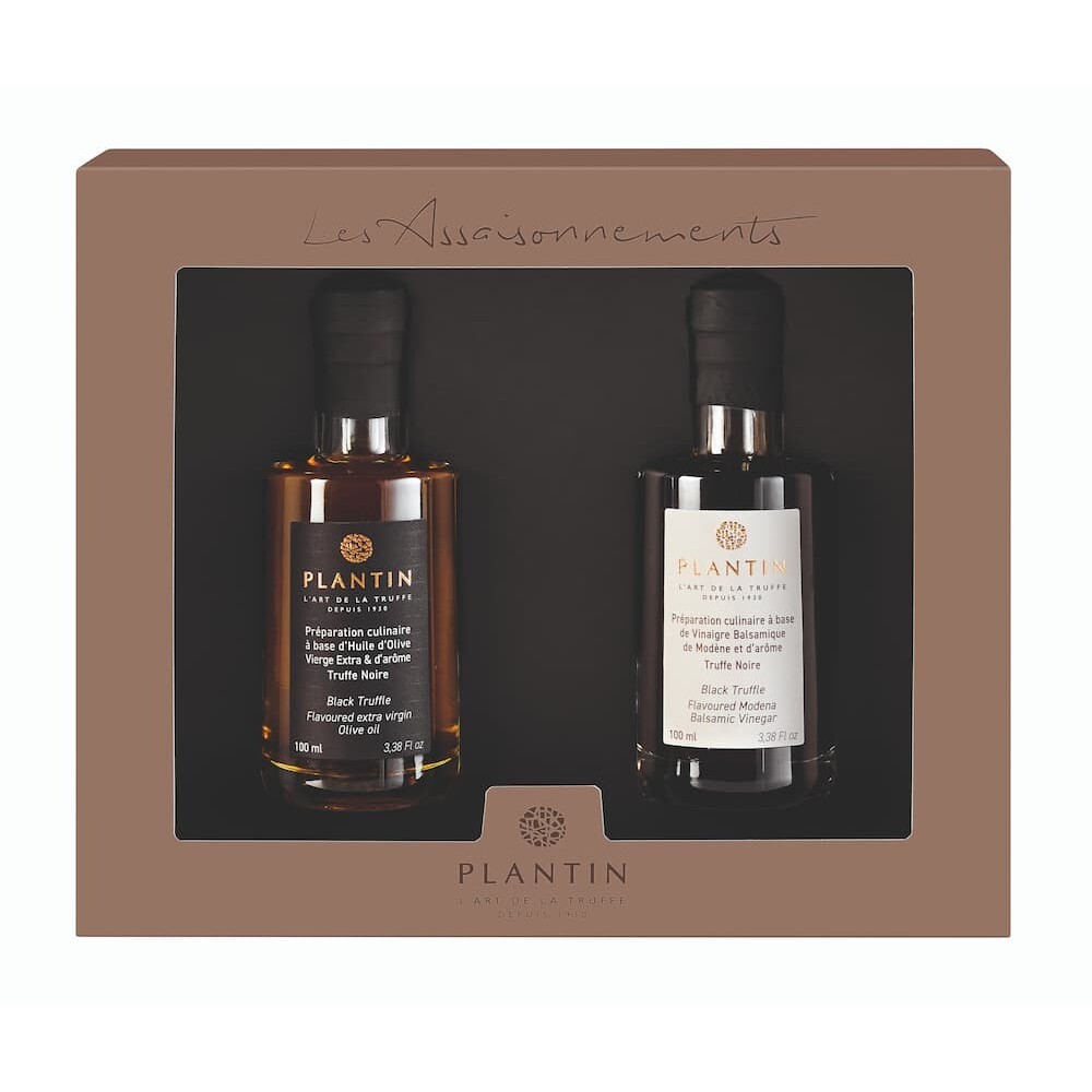 Dárková sada OIL & VINEGAR, extra panenský olivový olej & balzamikový ocet, 2 x 100 ml, PLANTIN