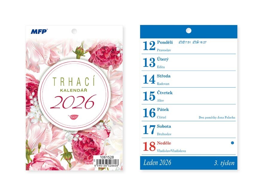 MFP 1061626 Kalendář 2026 A6 Trhací