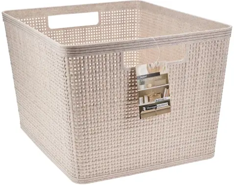 Úložný košík 35x22x29,5 cm, béžový