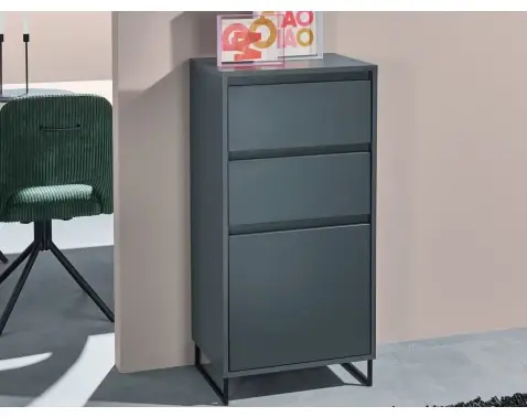 Komoda se šuplíky Cologne, 50 cm, antracitová