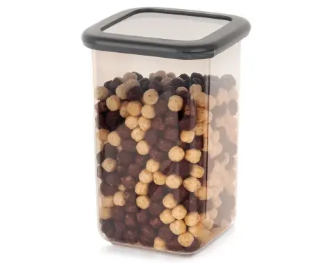 Dóza na potraviny 1,2 l, šedá čirá