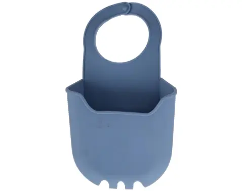 Organizér do dřezu silikonový, modrý/šedý