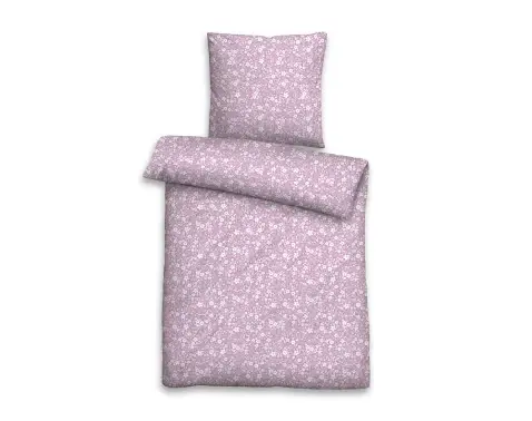 Povlečení seersucker Orchidej 140x200 cm, růžovo-fialové