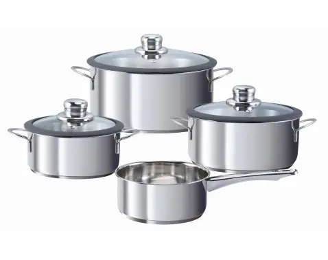 Sada hrnců (7 dílů) Grape, šedá