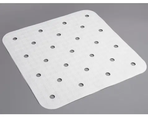 Protiskluzová podložka do sprchy 54x54 cm, bílá