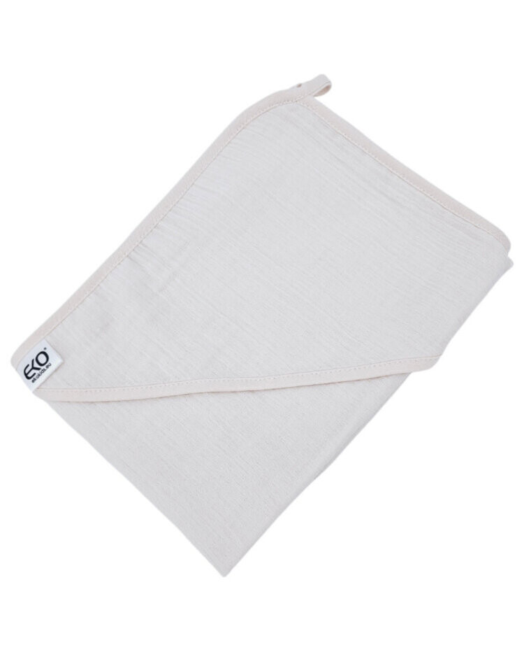 EKO Osuška na koupání mušelínová Beige 100x100 cm