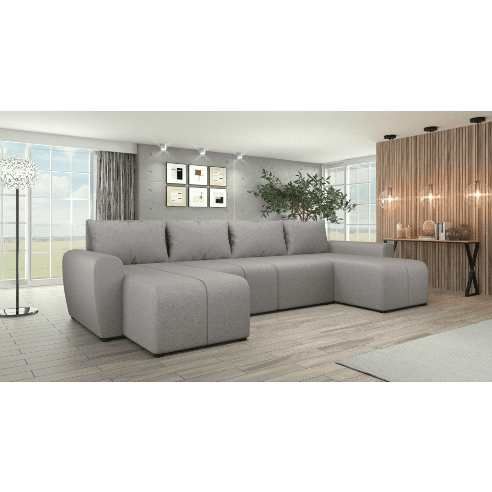 Rozkládací sedací souprava DELIN U ROH UNI Tempo Kondela