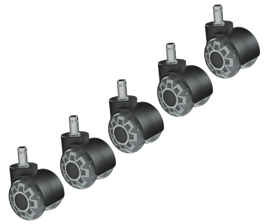 Kolečko nábytkové 5ks 50mm čep 11mm pásek