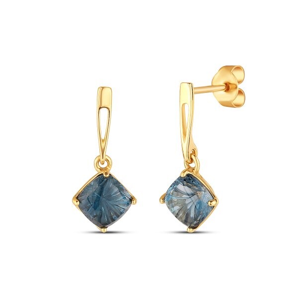 Náušnice s topazem 234-956-LT4243 2.60g