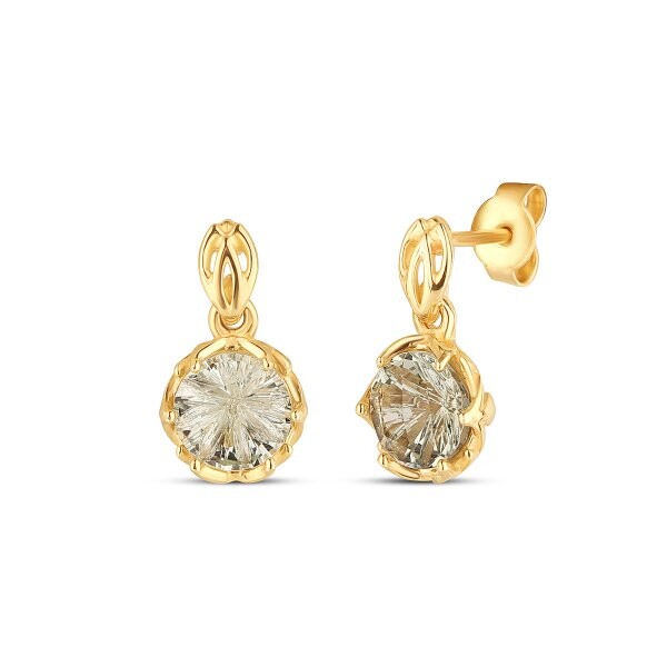 Náušnice s ametystem 234-956-GA4112 3.50g