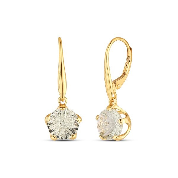 Náušnice s ametystem 234-956-GA3801 2.75g