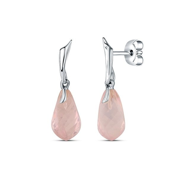 Náušnice s růženínem 334-956-RQ3272 2.50g