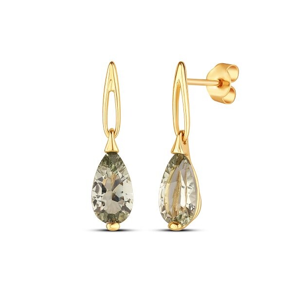 Náušnice s ametystem 234-956-GA3203 2.30g