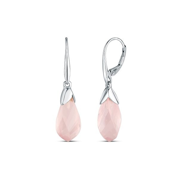 Náušnice s růženínem 334-956-RQ1687 4.65g