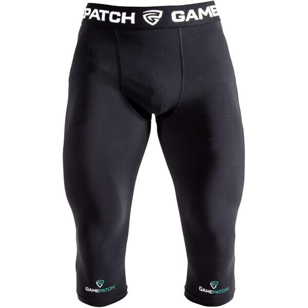 GAMEPATCH COMPRESSION TIGHTS 3/4 Kompresní unisex legíny, černá, velikost