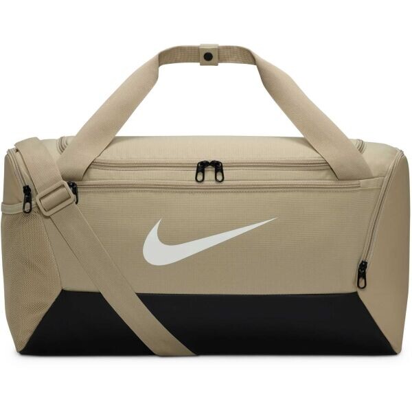 Nike BRASILIA S Sportovní taška, béžová, velikost