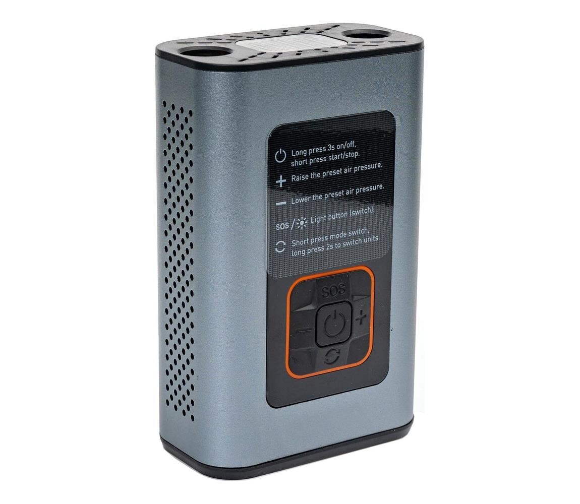 LED Digitální kapesní kompresor 3v1 4000 mAh 5W černá