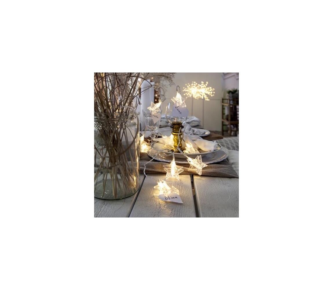 Eglo Eglo 411108 - LED Vánoční řetěz CLIPPY 10xLED 2,1m teplá bílá