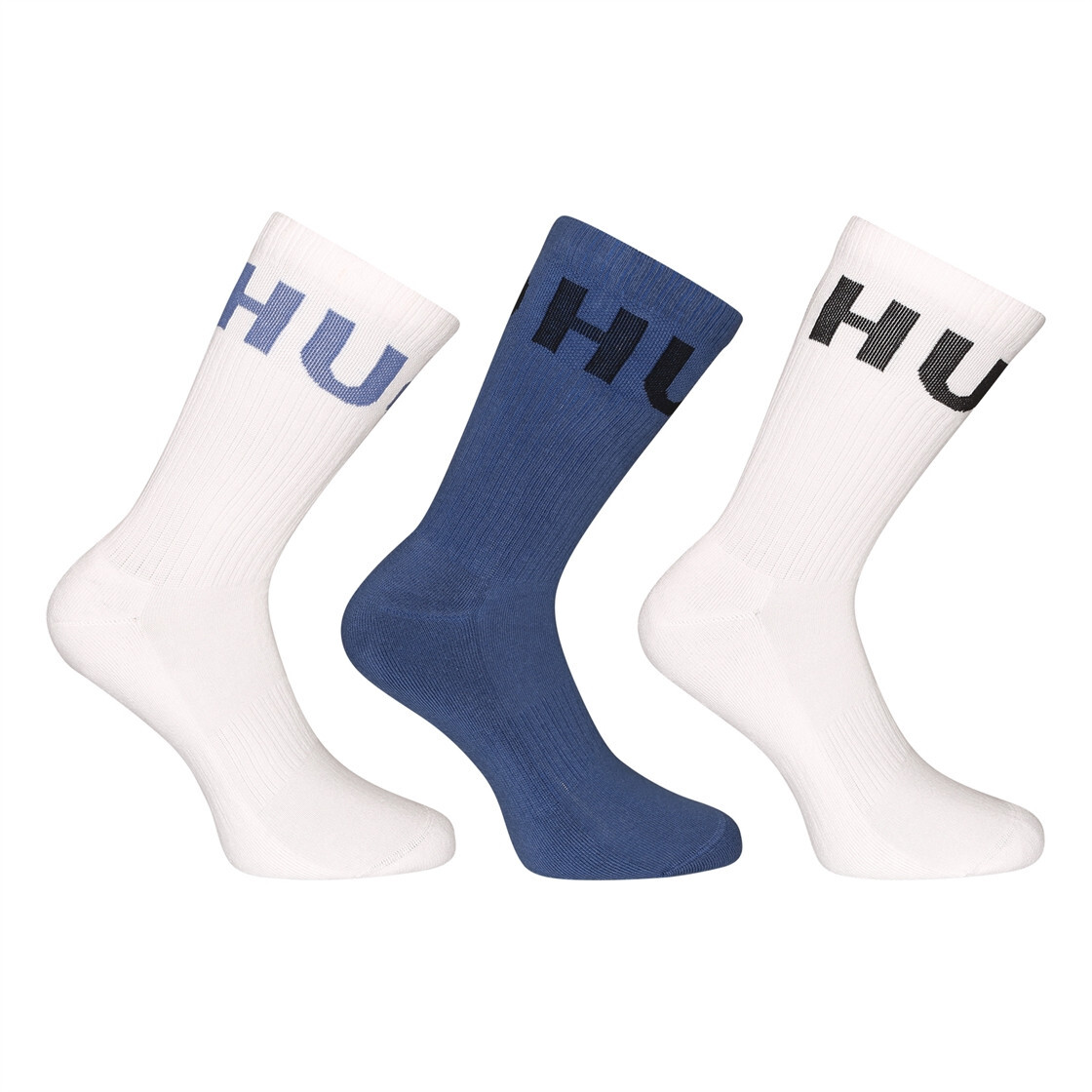 3PACK ponožky HUGO vysoké vícebarevné (50531517 422) L