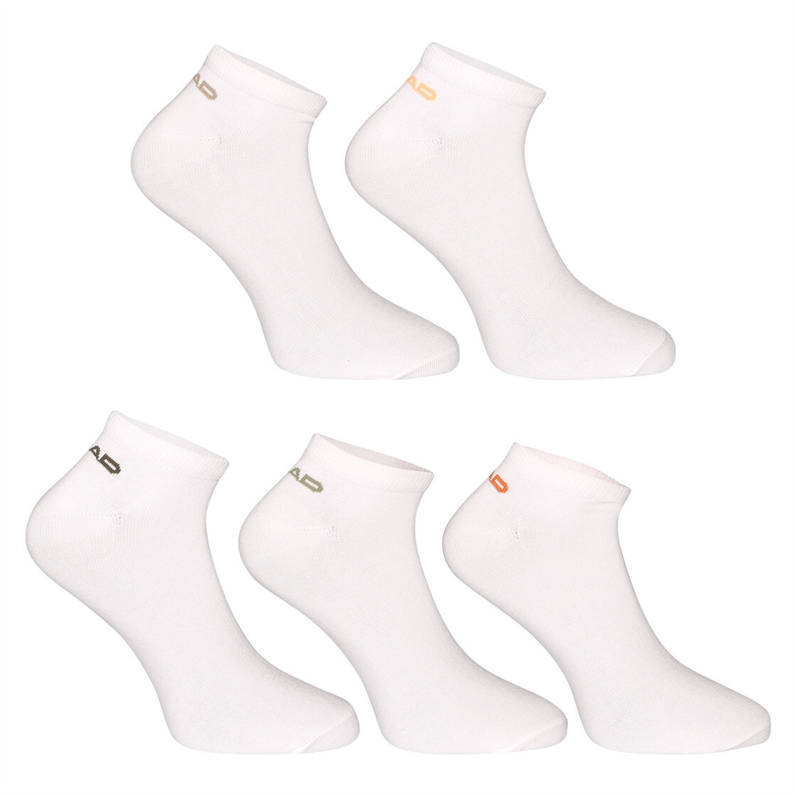 5PACK ponožky HEAD nízké bílé (701230708 002) M