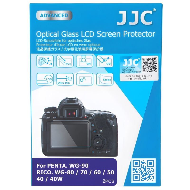 JJC GSP-WG90K2 ochranné sklo na LCD pro Pentax WG-90/Ricoh WG-80