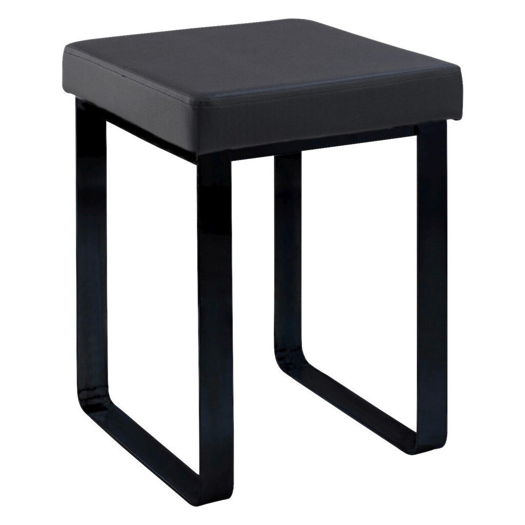 XXXL STOLIČKA DO SPRCHY, černá, 37/47/35 cm