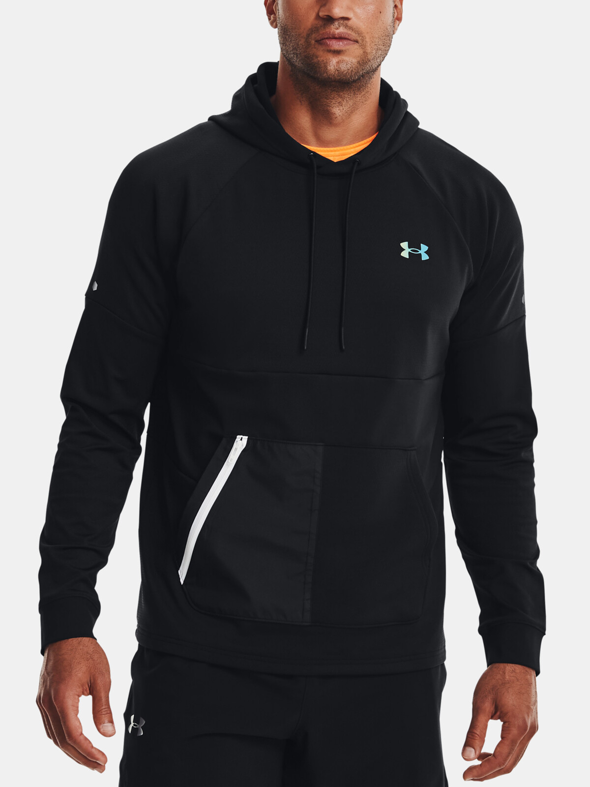 Under Armour Mikina UA Rush All Purpose Hoodie-BLK - Pánské