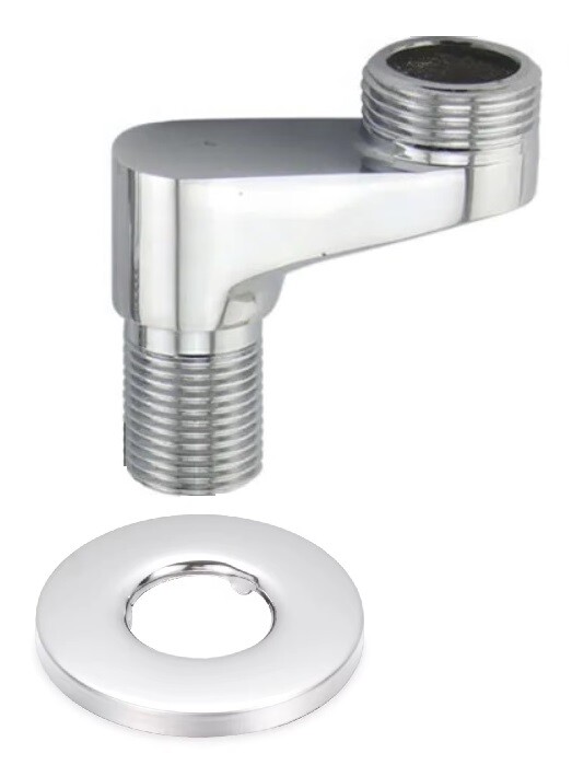 Eco produkty Etážka s chromovou krycí růžicí za vodovodní baterii 1/2