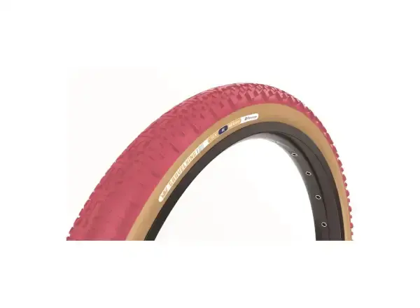 Panaracer GravelKing X1 700x40 gravel plášť cranberry/hnědá kevlar