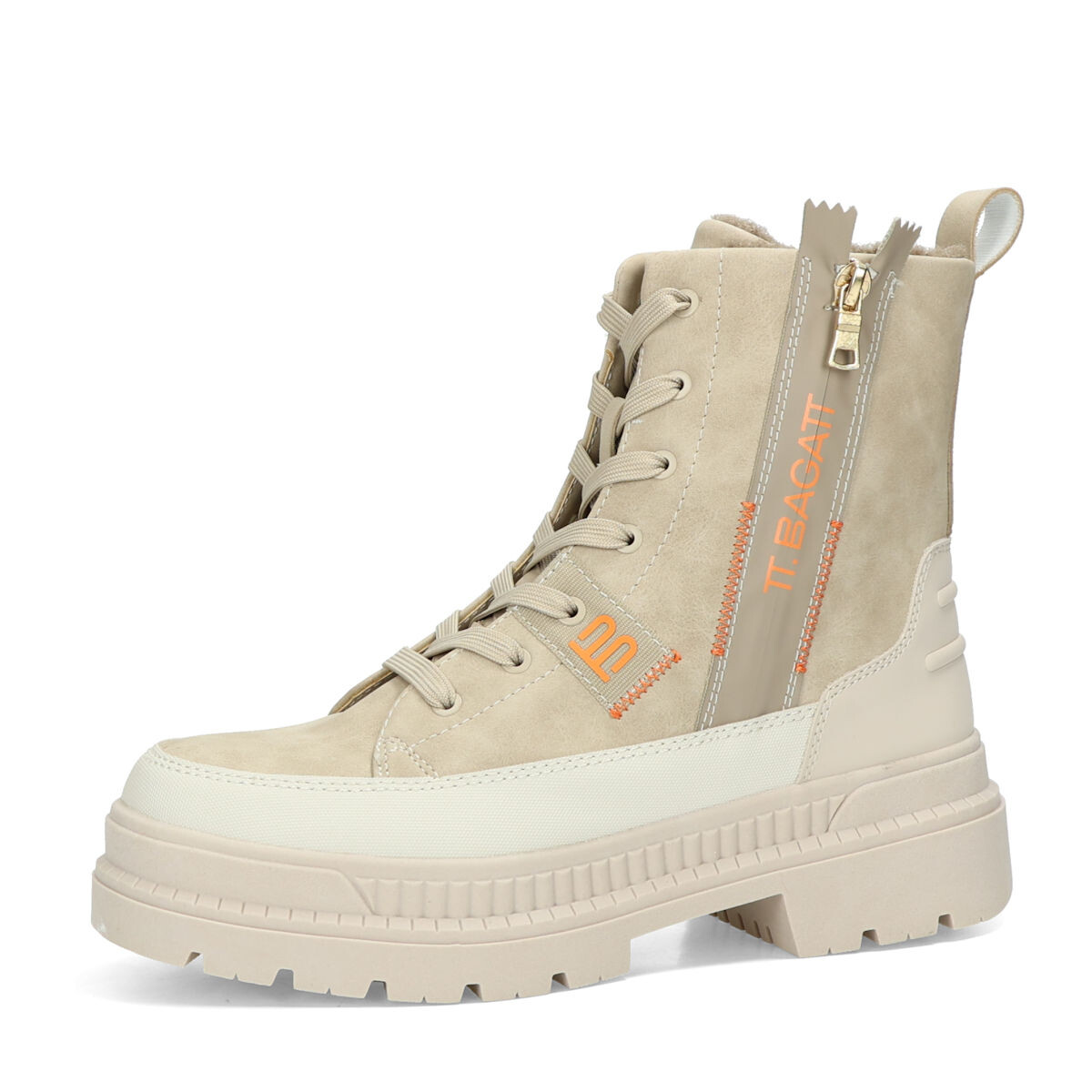 BAGATT dámské stylové kotníkové kozačky - béžové - 37