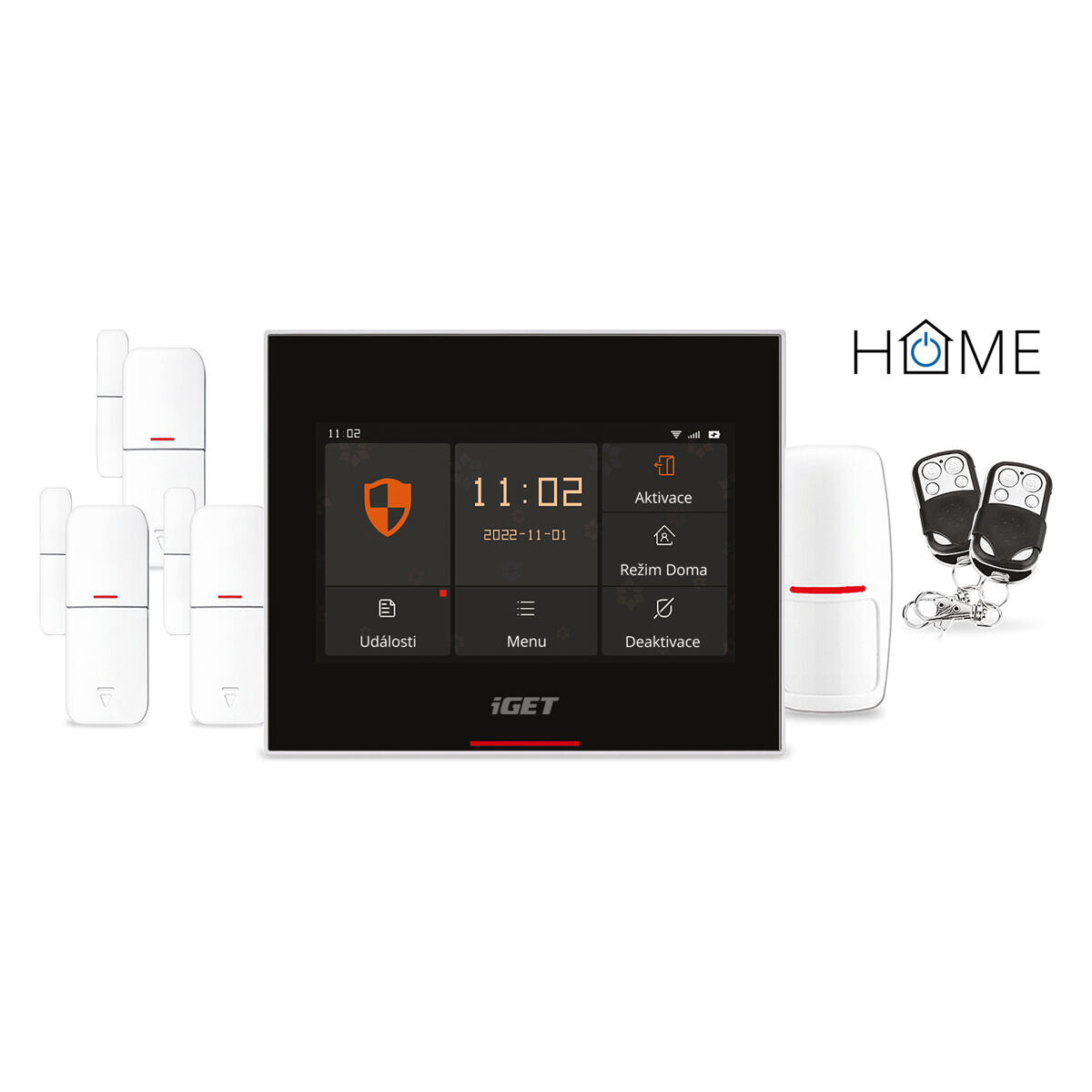 iGET HOME X5 Advanced - Inteligentní Wi-Fi/GSM alarm,v aplikaci i ovládání IP kamer a zásuvek,CZ app 75020830