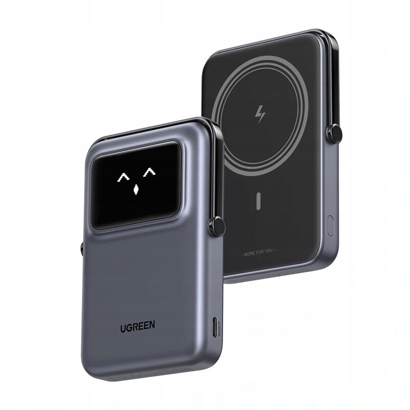 Magnetická power banka Ugreen UNO PB572 10000mAh Qi Grey 074893