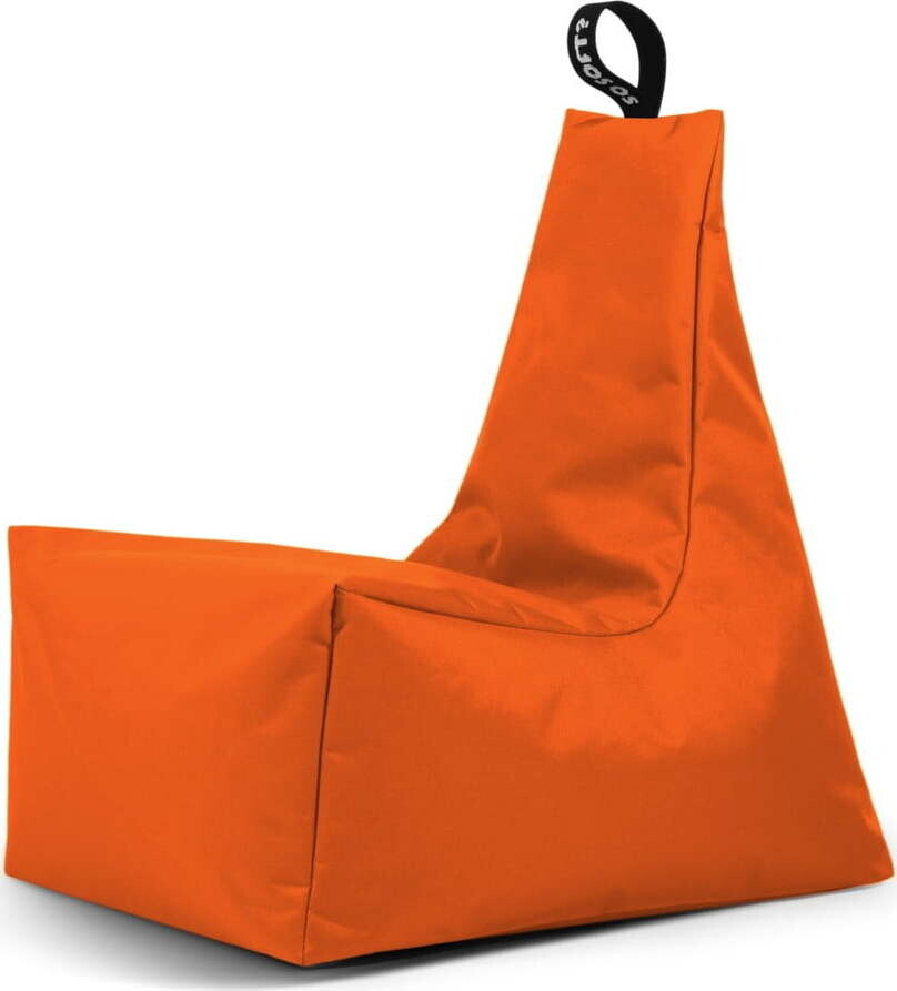 Oranžový sedací vak Icy L – So Soft?