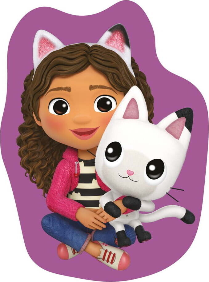 Fleecový dětský polštářek 35x35 cm Gabby's Dollhouse 