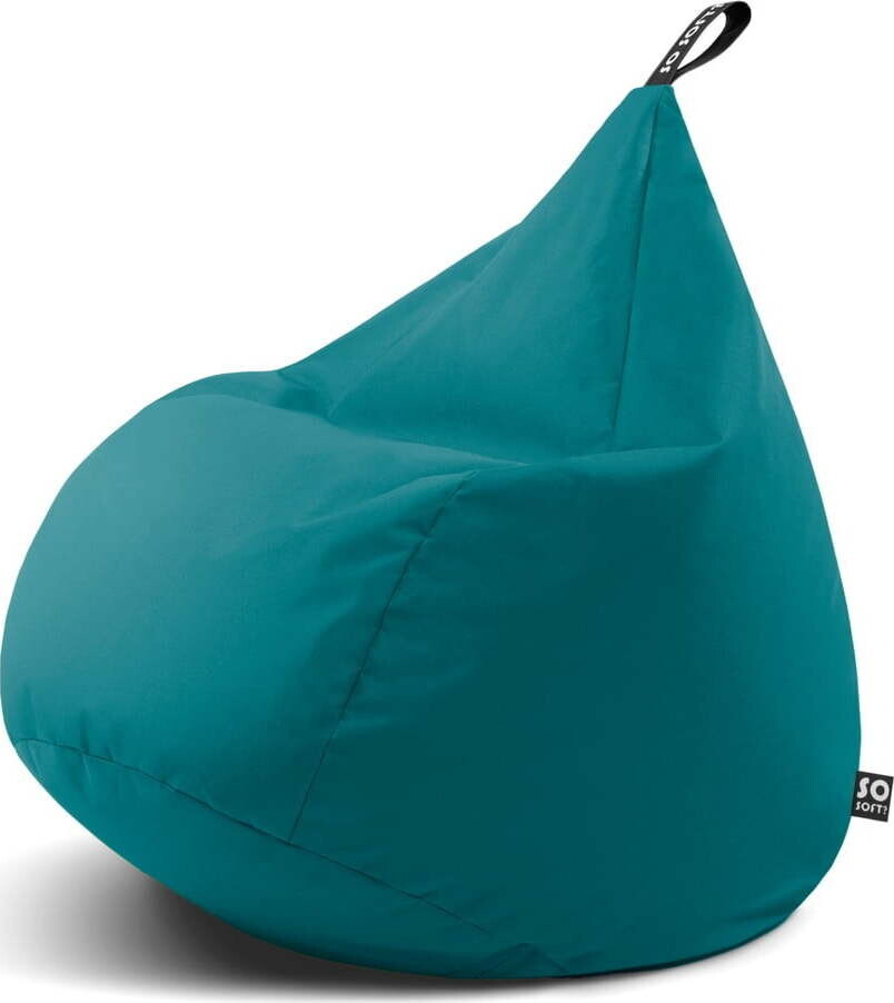Tyrkysový sedací vak Drop XL – So Soft?