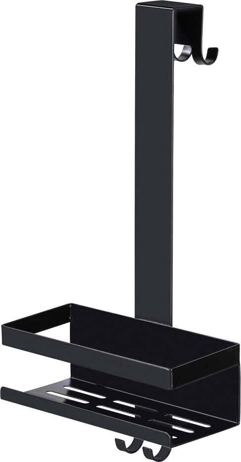 Černá závěsná koupelnová polička z nerezové oceli Bribano – Wenko