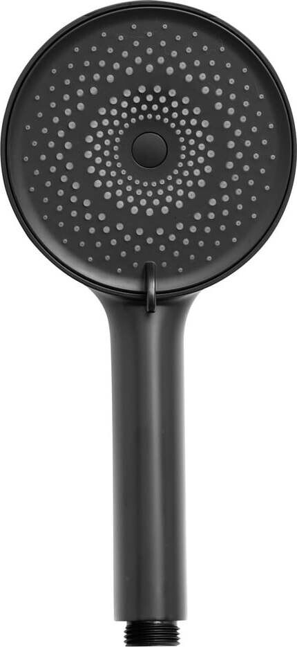 Matně černá plastová sprchová hlavice ø 12 cm Softwater – Wenko