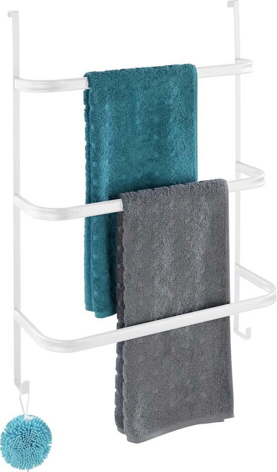 Matně bílý závěsný ocelový držák na ručníky Irpinia – Wenko