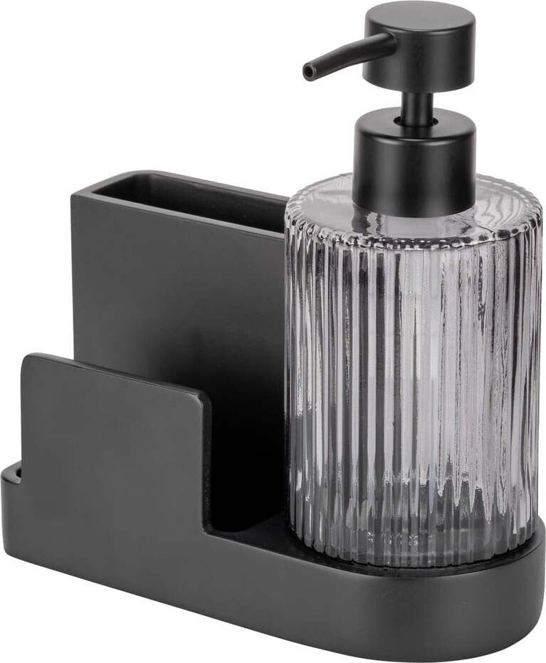 Černý polyresinový stojan na mycí prostředky Pina – Wenko