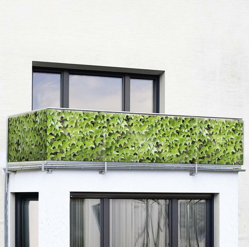 Zelená plastová balkonová zástěna 500x85 cm Wilder Wein – Maximex