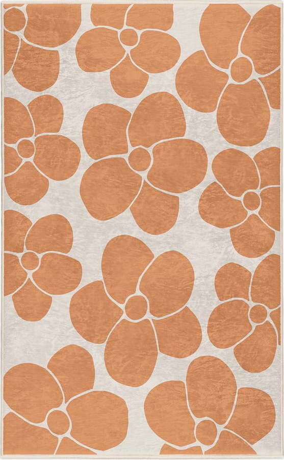 Oranžový pratelný koberec 120x180 cm Orange Meadow – Mila Home