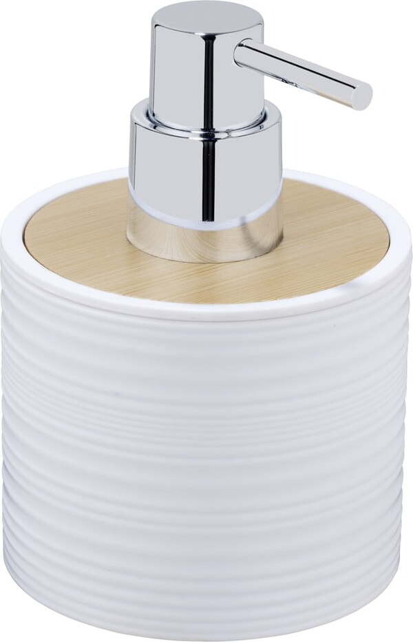 Bílý plastový dávkovač mýdla 350 ml Lyon – Allstar