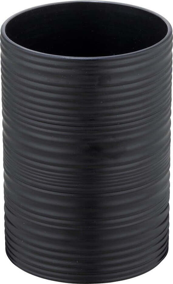 Černý plastový kelímek na zubní kartáčky Lyon – Allstar