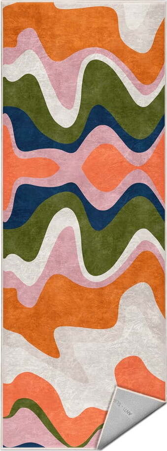 Oranžový pratelný běhoun 80x200 cm Squiggly Orange – Mila Home