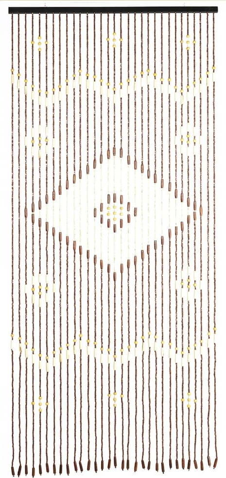 Bambusový závěs do dveří v přírodní barvě 90x200 cm Rhombus – Maximex