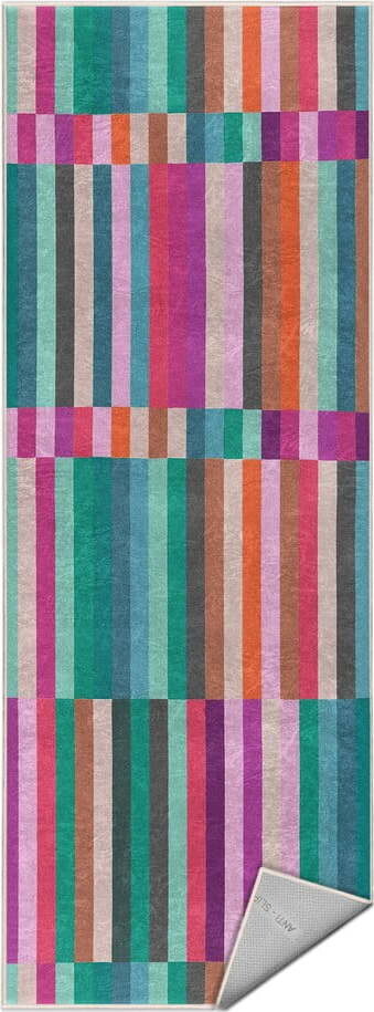 Tyrkysový pratelný běhoun 60x230 cm Acid Rain – Mila Home